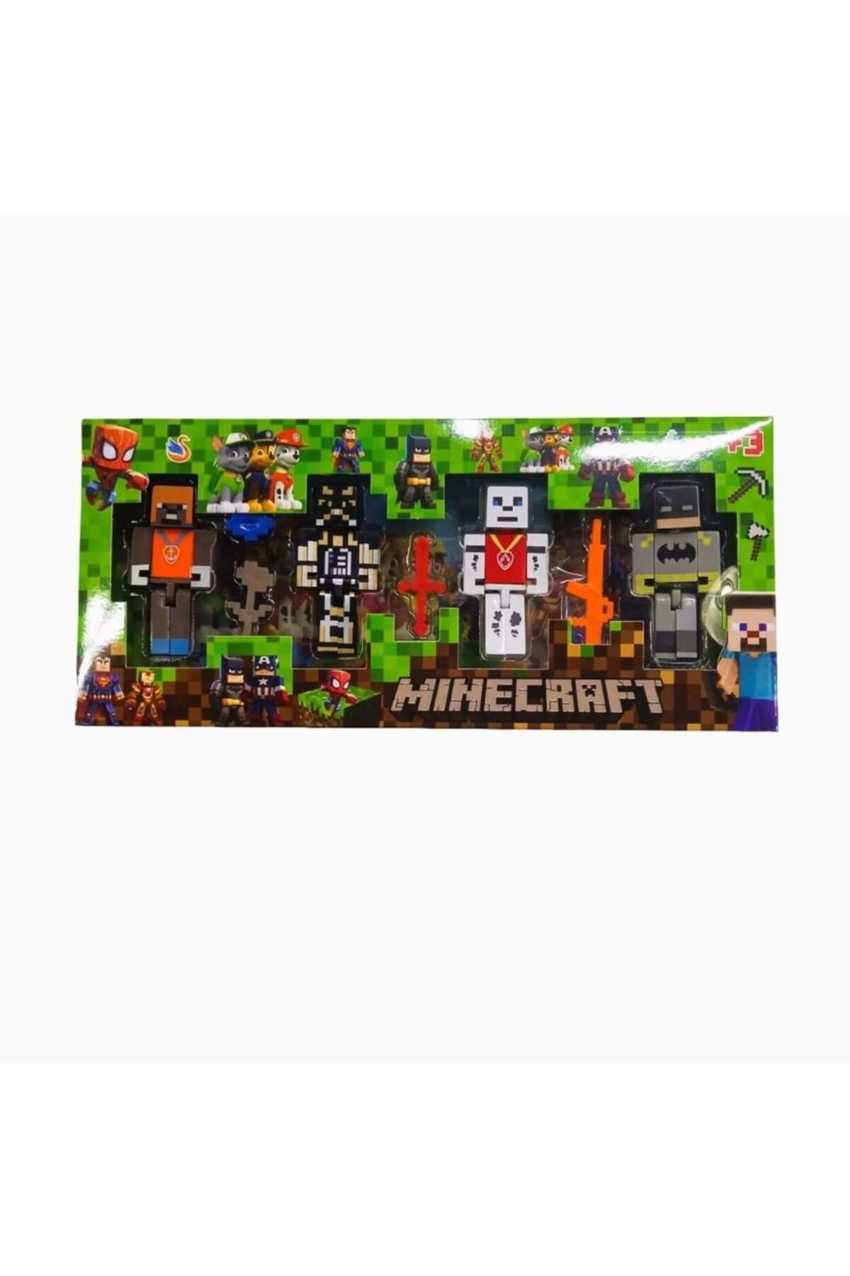 Minecraft Uyumlu Süper Kahramanlar 7'li Figür Seti