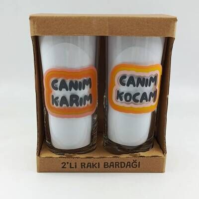 İKİLİ RAKI BARDAĞI - ŞEFFAF