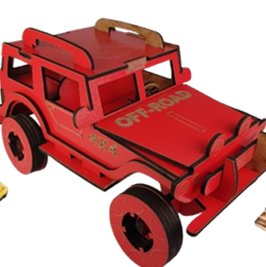 Ahşap Oyuncak Jeep