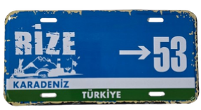 Metal Plaka Şehre Özel